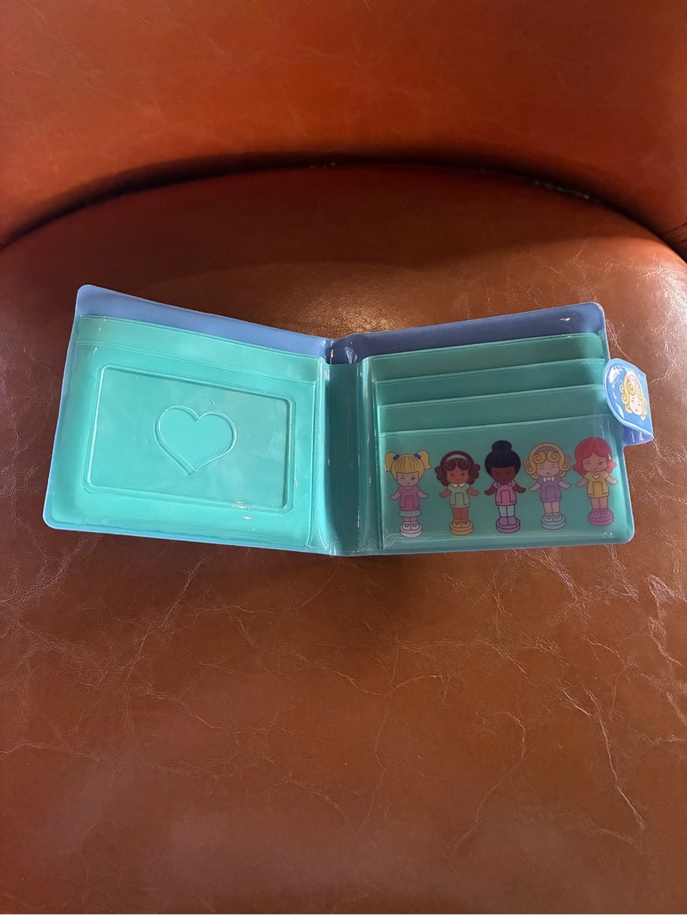 Polly Pocket Blue Vinyl wallet - Picture 4 of 5